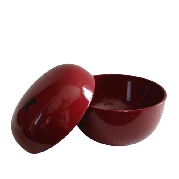 Vintage Hanae Mori Chiki Chic Round Trinket Box Bowl + Lid Gold Butterfly - Picture 1 of 9